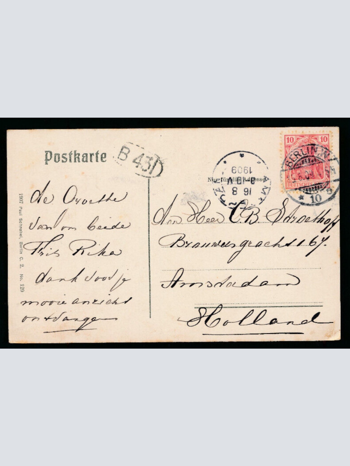 AK aus Berlin mit Wasserfall im Viktoriapark Berlin (5179)