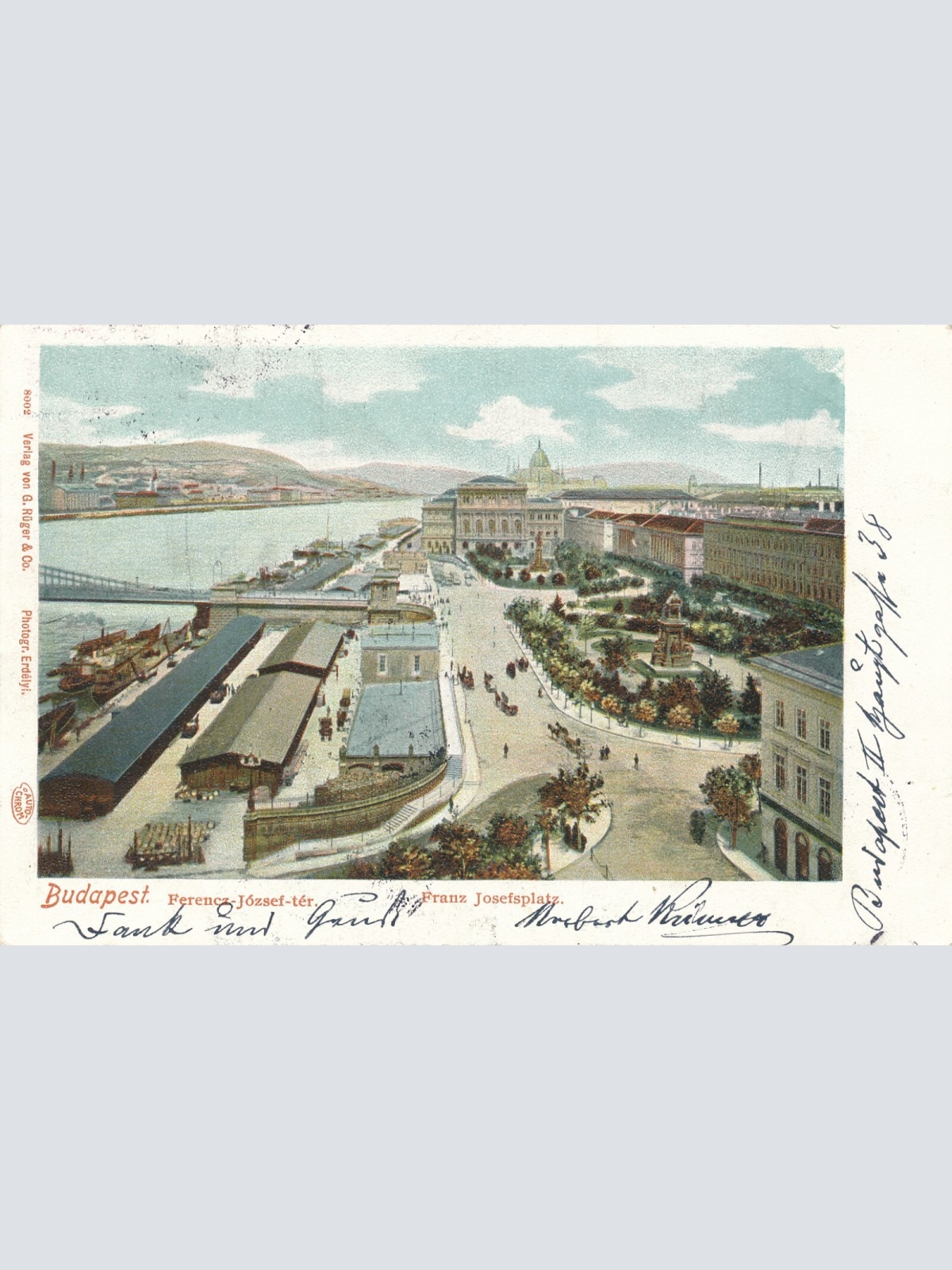 AK, Budapest, Franz Josefsplatz, Ungarn (S694)