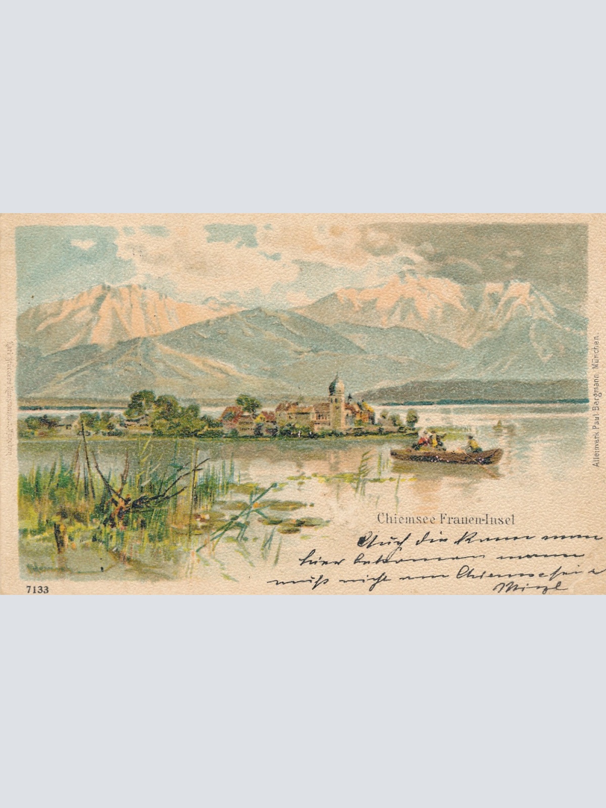 AK, Chiemsee Frauen-Insel, Bayern (S709)