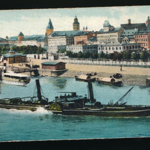 AK aus Mainz mit Dampfer Rheinland - Pfalz  (5191)