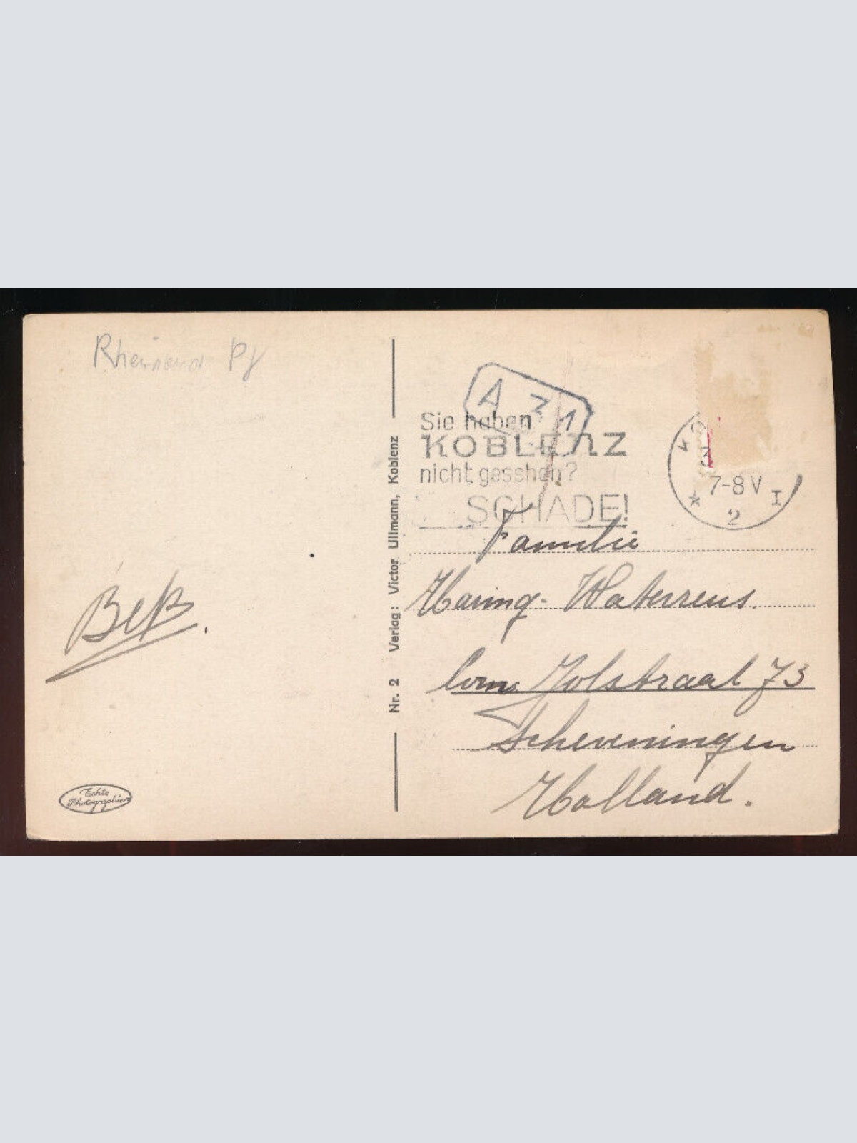 AK aus Koblenz Rheinland - Pfalz (5203)