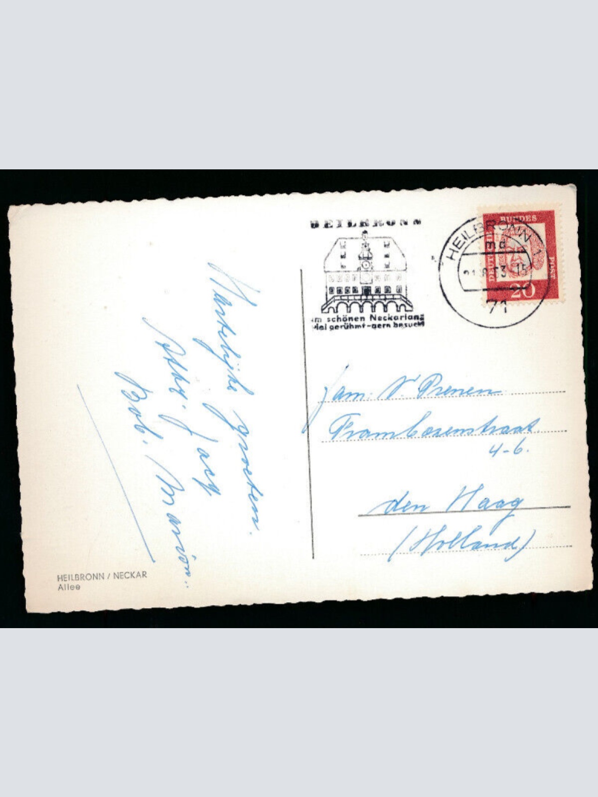 AK aus Heilbronn mit Oldtimer Alte Autos Baden - Württemberg (5170)