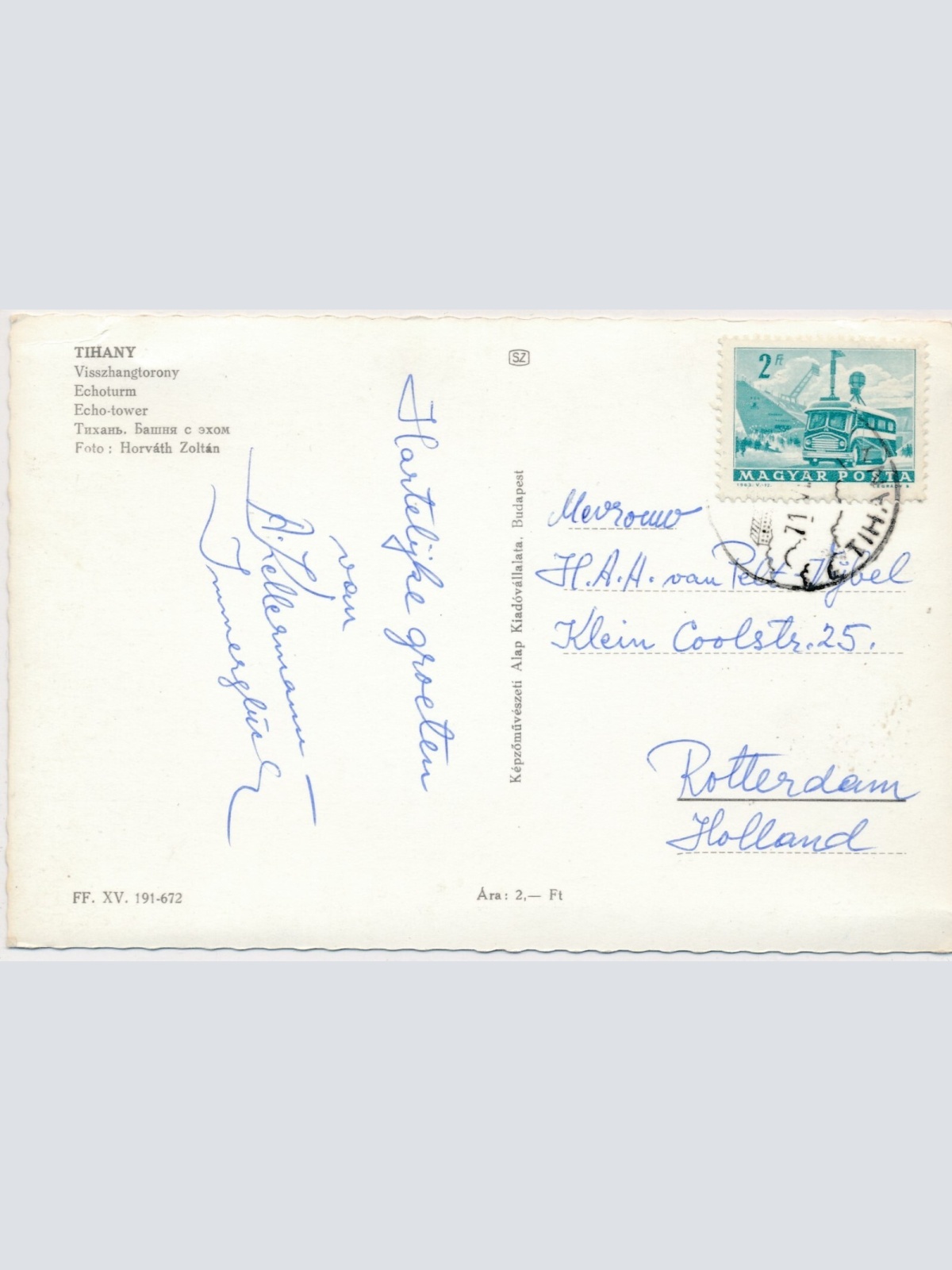 AK, Tihany, Ungarn, Visszhangtorony, Echoturm (S943)