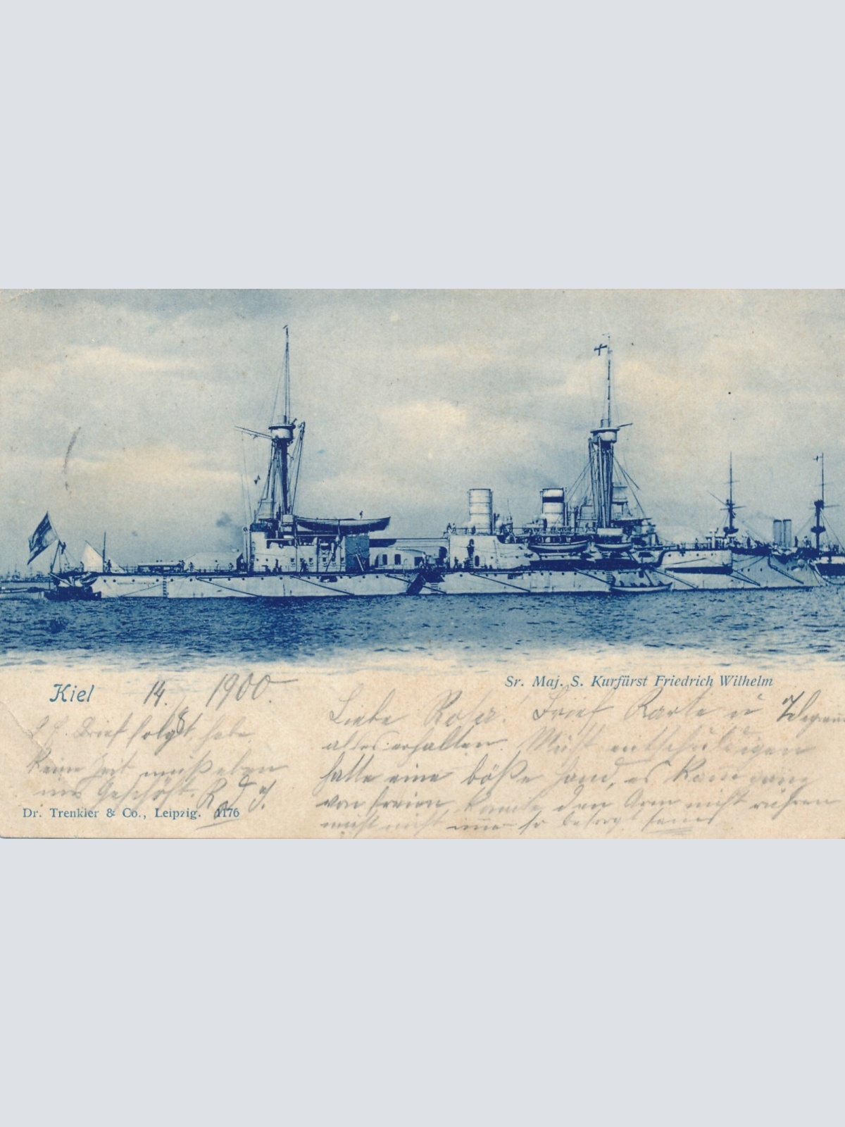 AK, Kiel, Sr. Maj. S. Kurfürst Friedrich Wilhelm, Deutschland (S960)