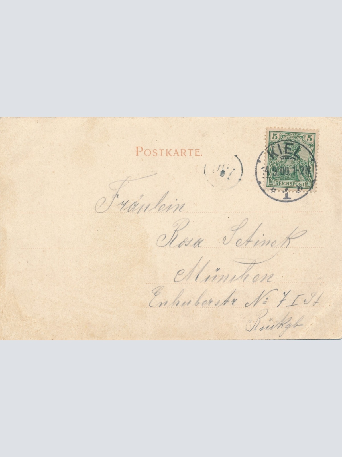 AK, Kiel, Sr. Maj. S. Kurfürst Friedrich Wilhelm, Deutschland (S960)