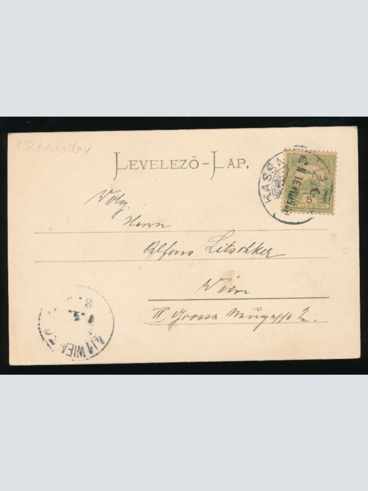 AK aus Kassa mit Dom Tschechoslowakei (5454)