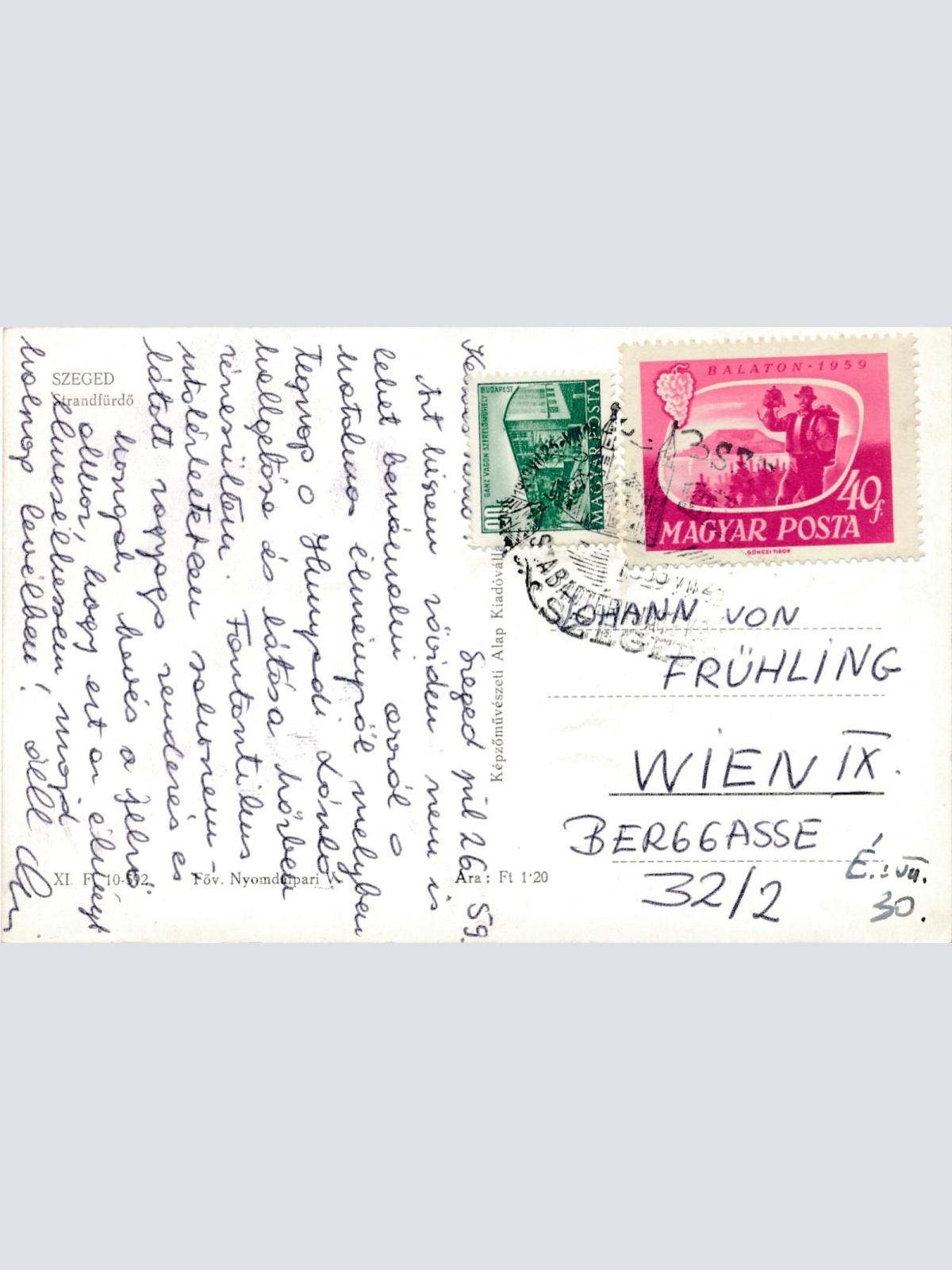 AK, Szeged, Strandfürdo, Ungarn (S946)