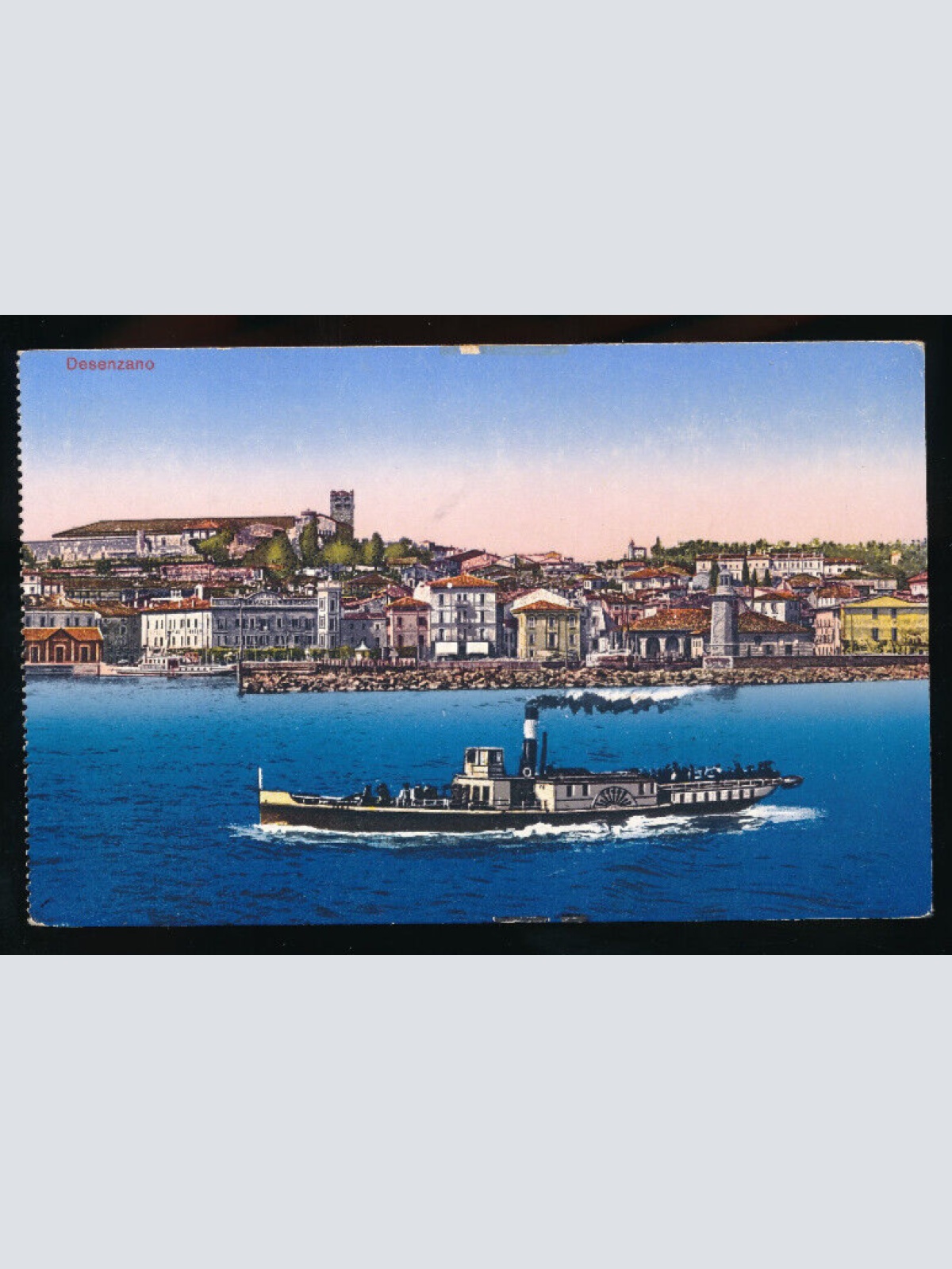 AK aus Desenzano mit Dampfer Italien (5137)
