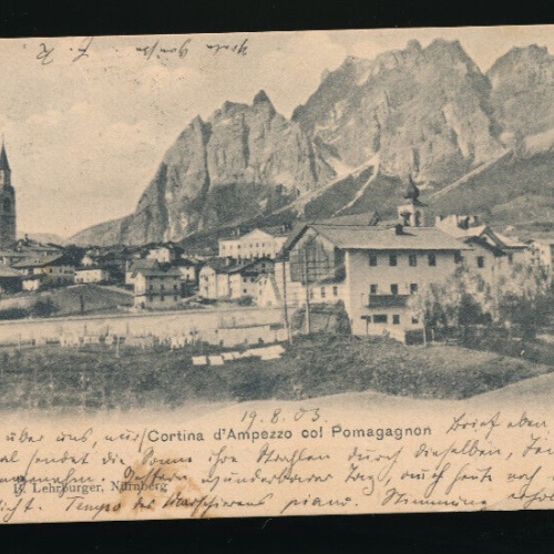 AK aus Cortina d´ampezzo col Pomagagnon Italien (5416)