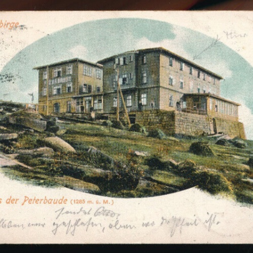 AK gruss aus der Peterbaude Tschechoslowakei (5408)