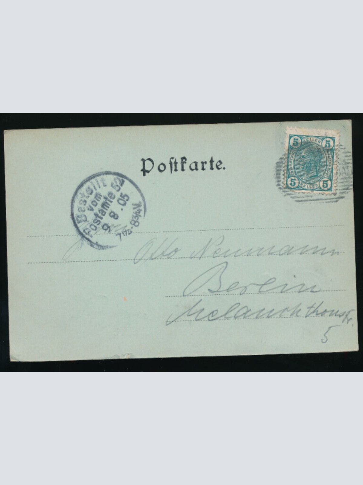 Mondschein - Karte aus Franzensbad Tschechoslowakei (5411)