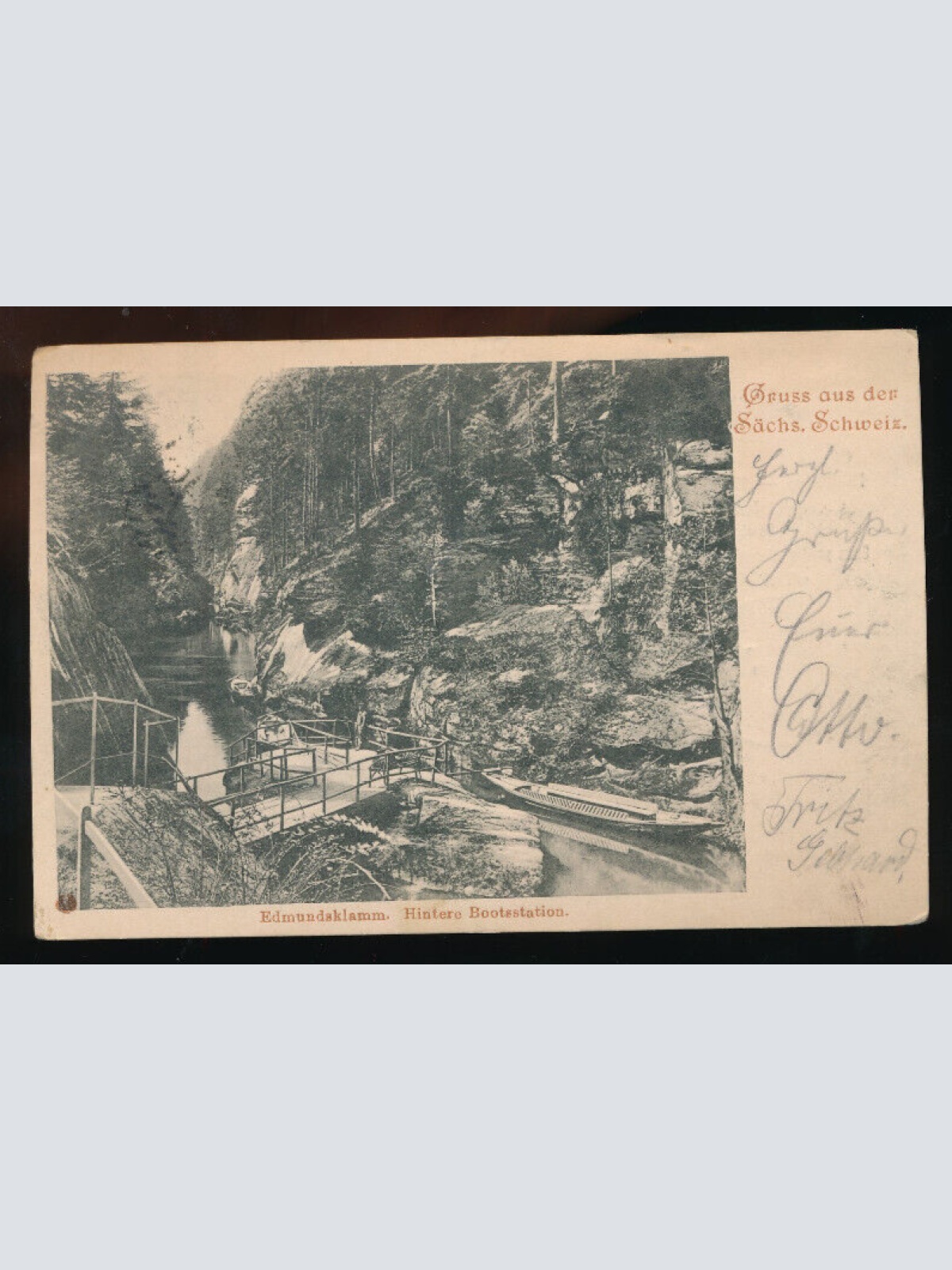 AK gruss aus der Sächs. Schweiz Sachsen (5414)