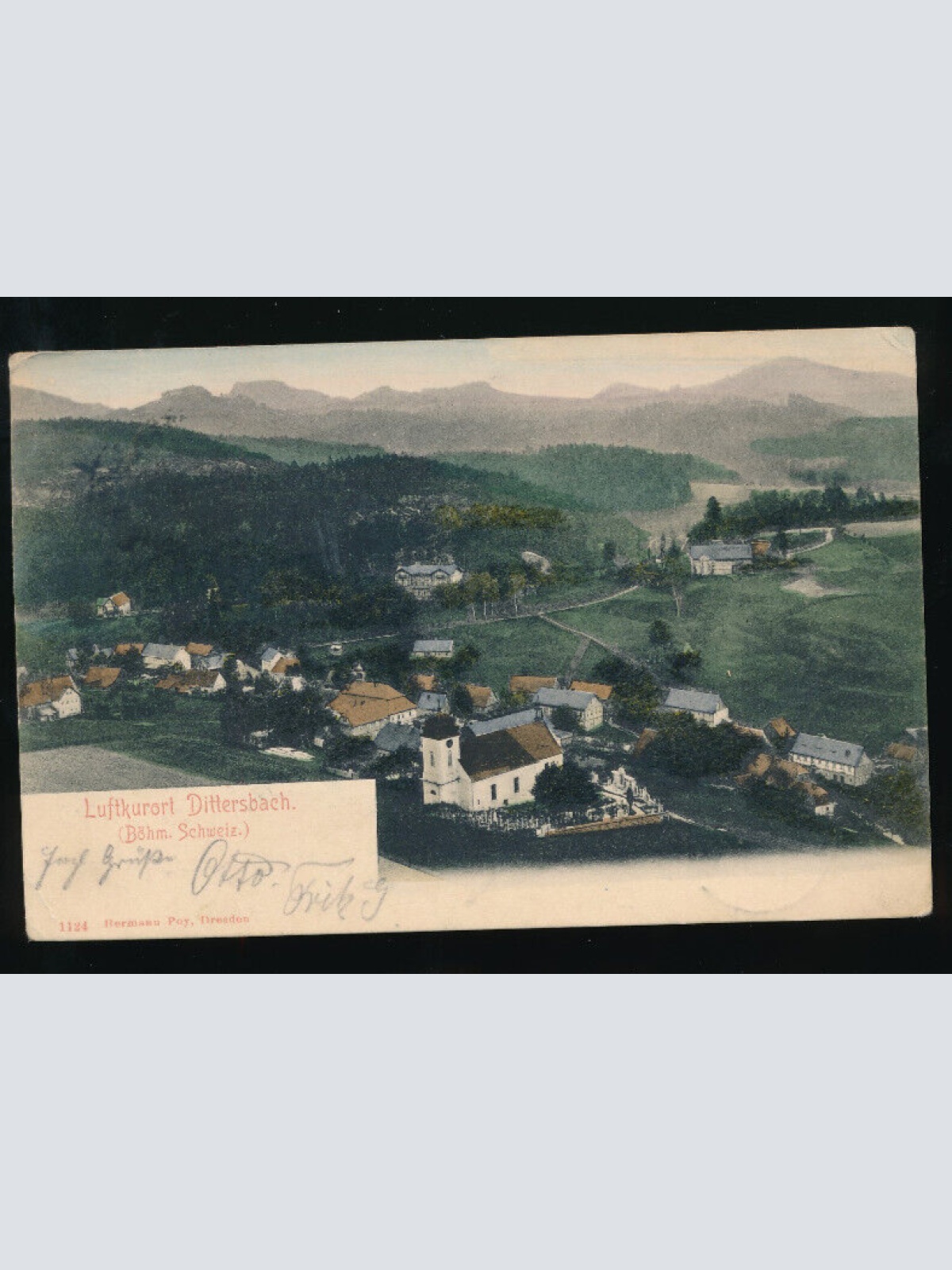 AK aus Dittersbach bei Böhm Kamnitz Tschechoslowakei (5415)