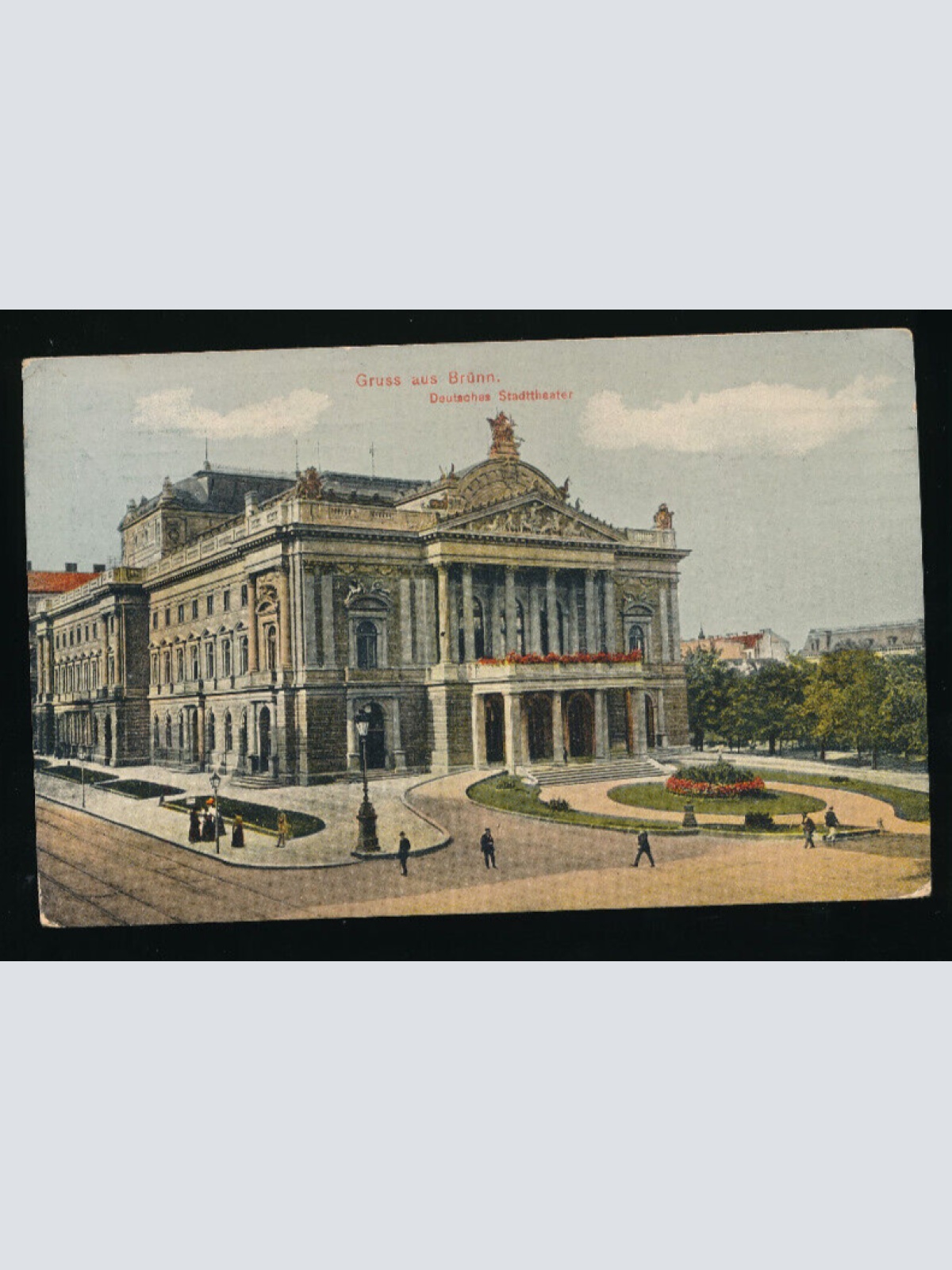 AK aus Brünn mit Deutschem Stadttheater Tschechoslowakei (5430)