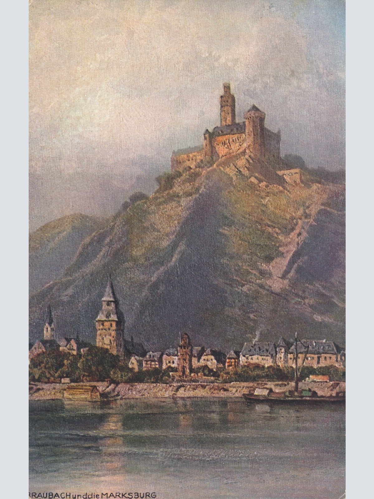 AK, Braubach und die Marksburg, Rheinland-Pfalz (S1234)