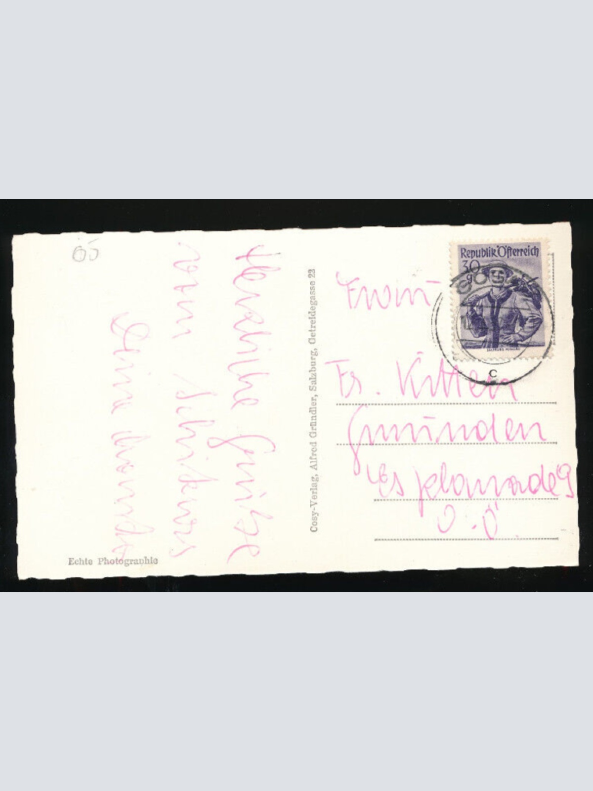 AK aus Gosau Winterkarte Oberösterreich (5490)