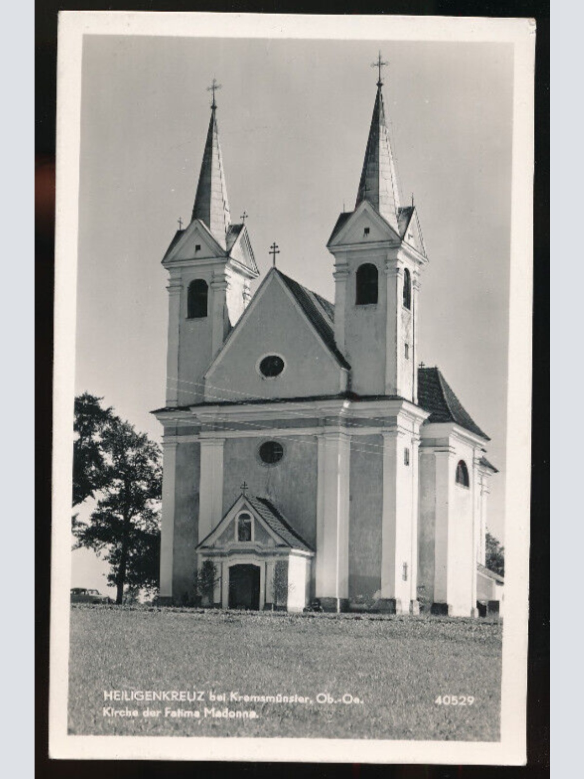 AK aus Heiligenkreuz mit Kirche Oberösterreich (5498)