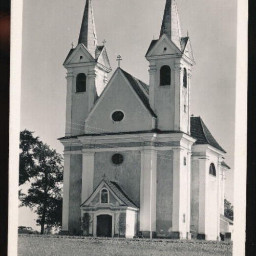 AK aus Heiligenkreuz mit Kirche Oberösterreich (5498)