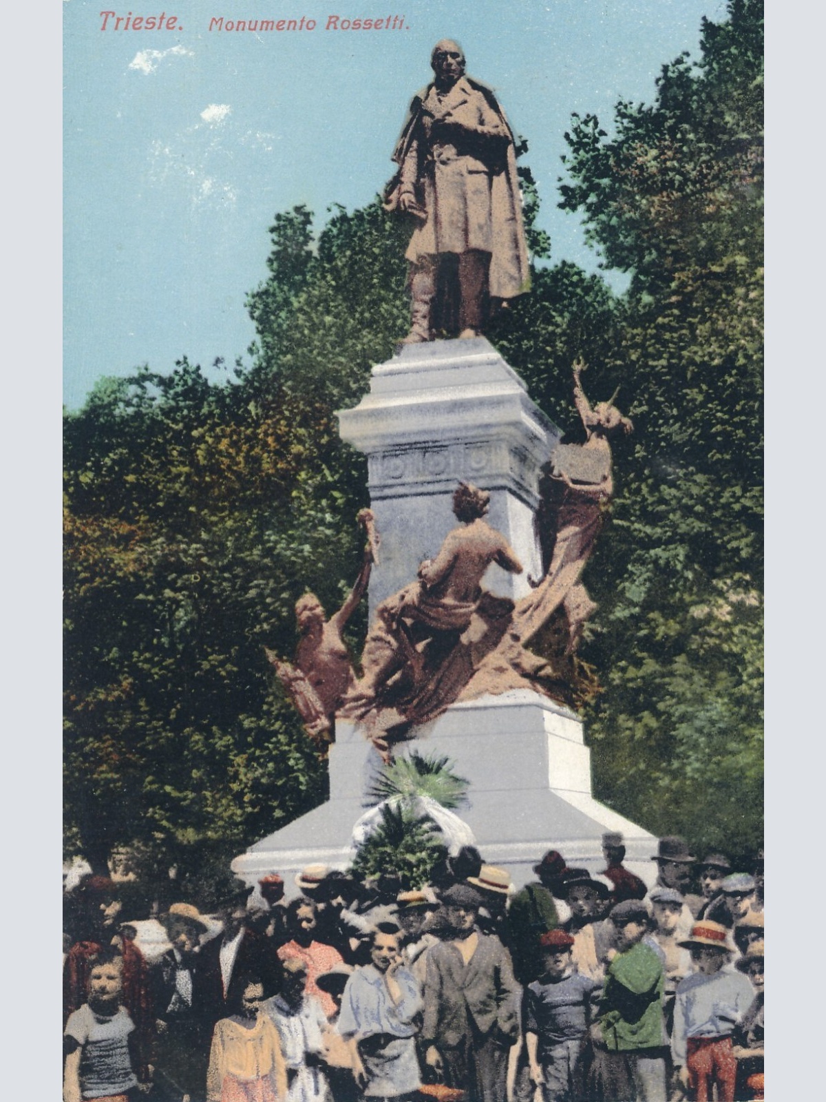 AK, Trieste, Monumento Rossetti, Italien (S1189)