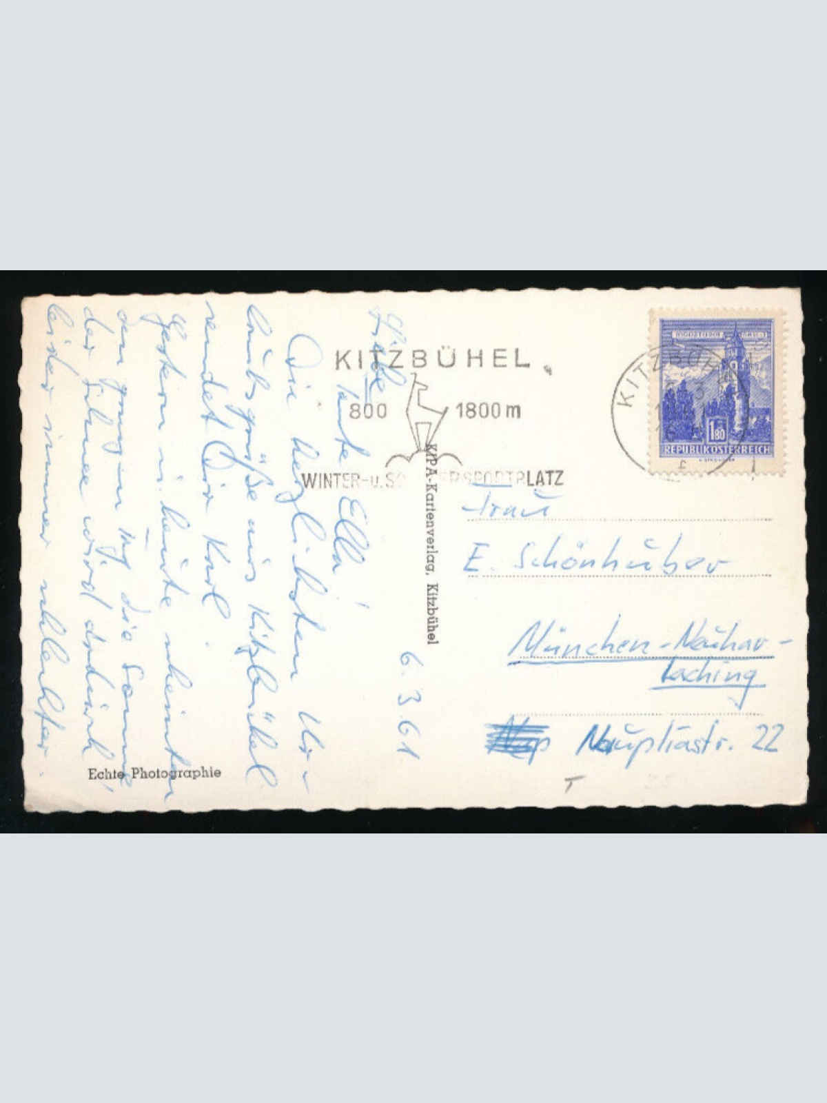 AK aus Kitzbühel Hauptstrasse Tirol (5358)