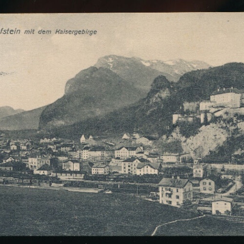 AK aus Kufstein mit dem Kaisergebirge Tirol (5367)