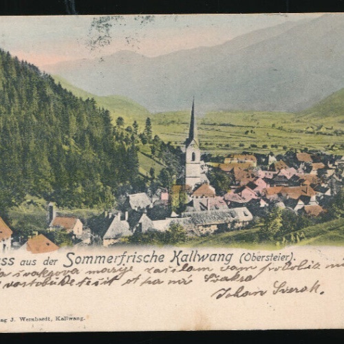 AK gruss aus der Sommerfrische Kallwang Steiermark (5127)