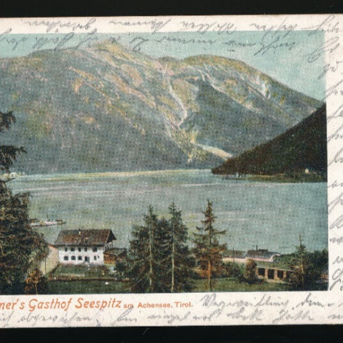 AK Brummers Gasthof Seespitz am Achensee Tirol (5399)