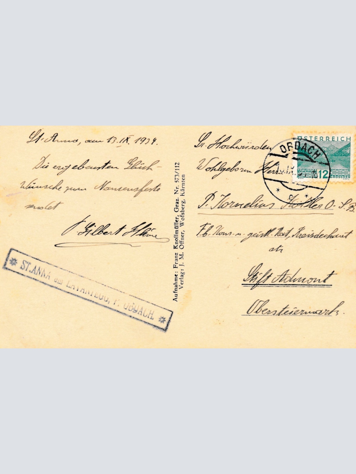 AK, Wolfsberg, Schloss Henckel v. Donnersmark, Kärnten, Österreich (S1395)