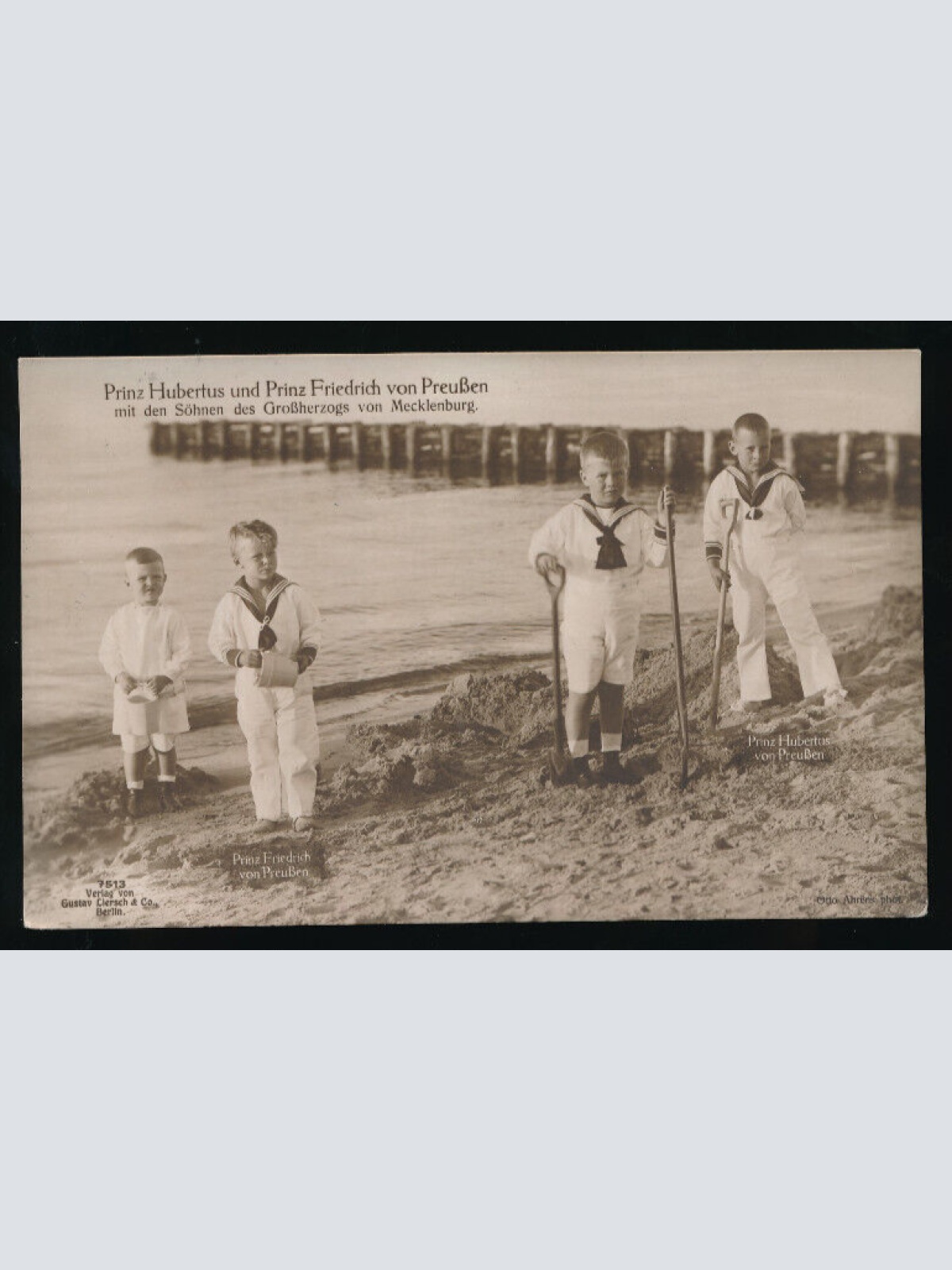AK vom Prinz Hubertus und Freidrich von Preußen als Kind (5378)