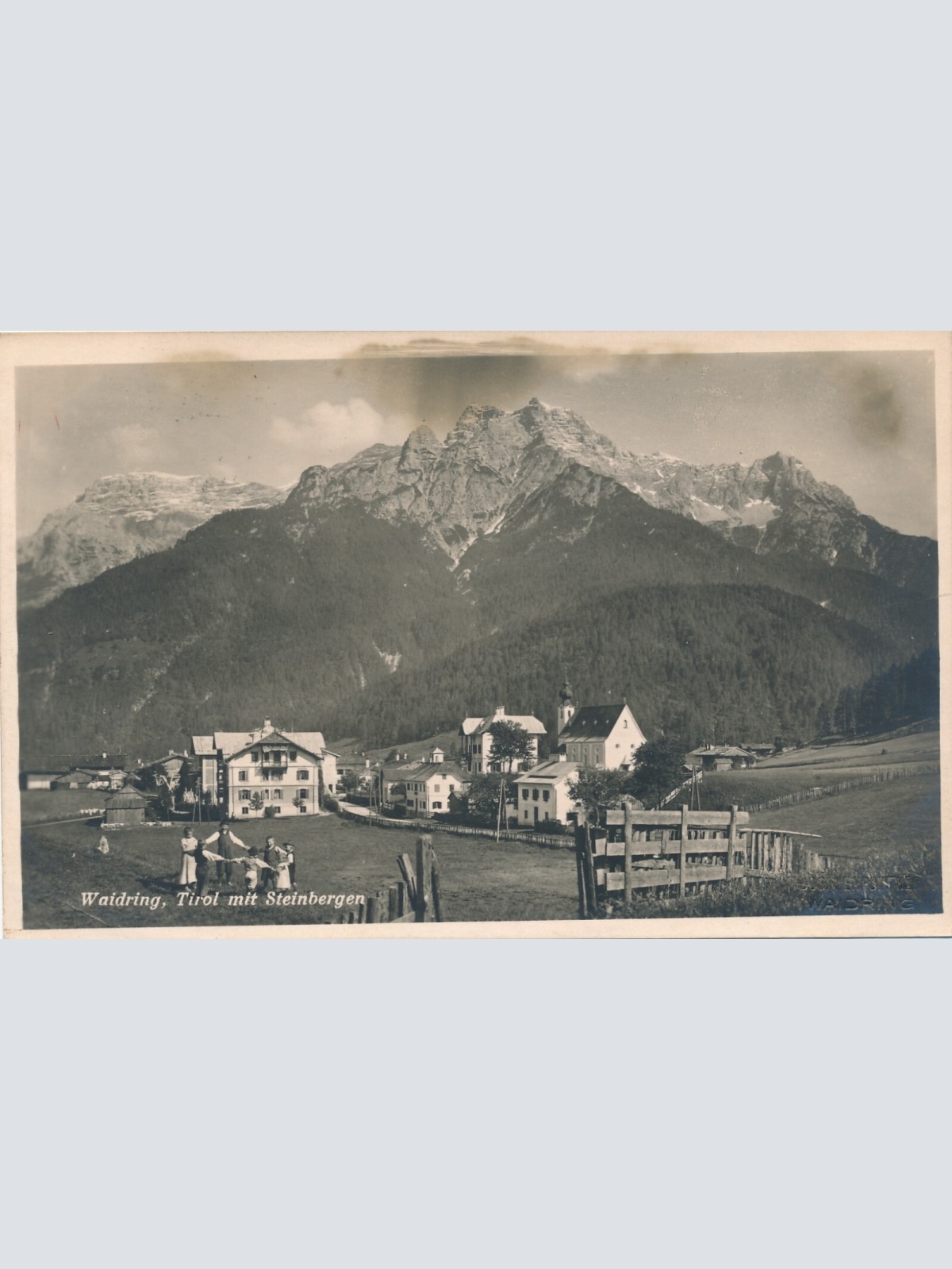 AK, Waidring, Tirol mit Steinbergen (S1425)