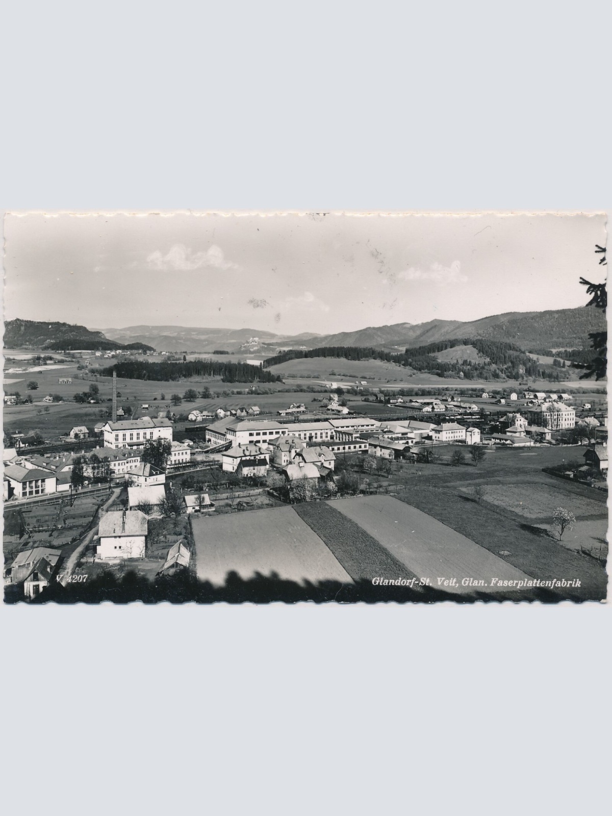 AK, Glandorf, Sankt Veit an der Glan, Faserplattenfabrik, Kärnten (S1397)