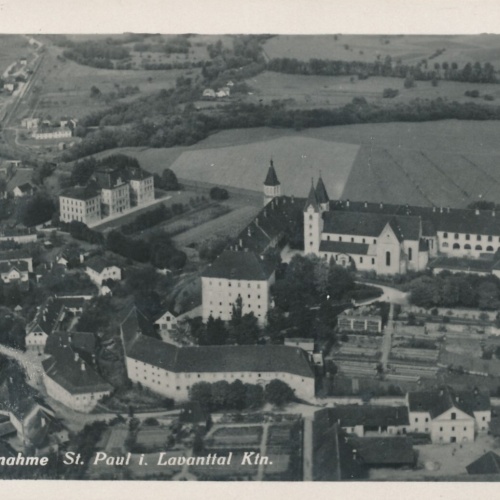 AK, Fliegeraufnahme, Sankt Paul im Lavanttal, Kärnten (S1403)