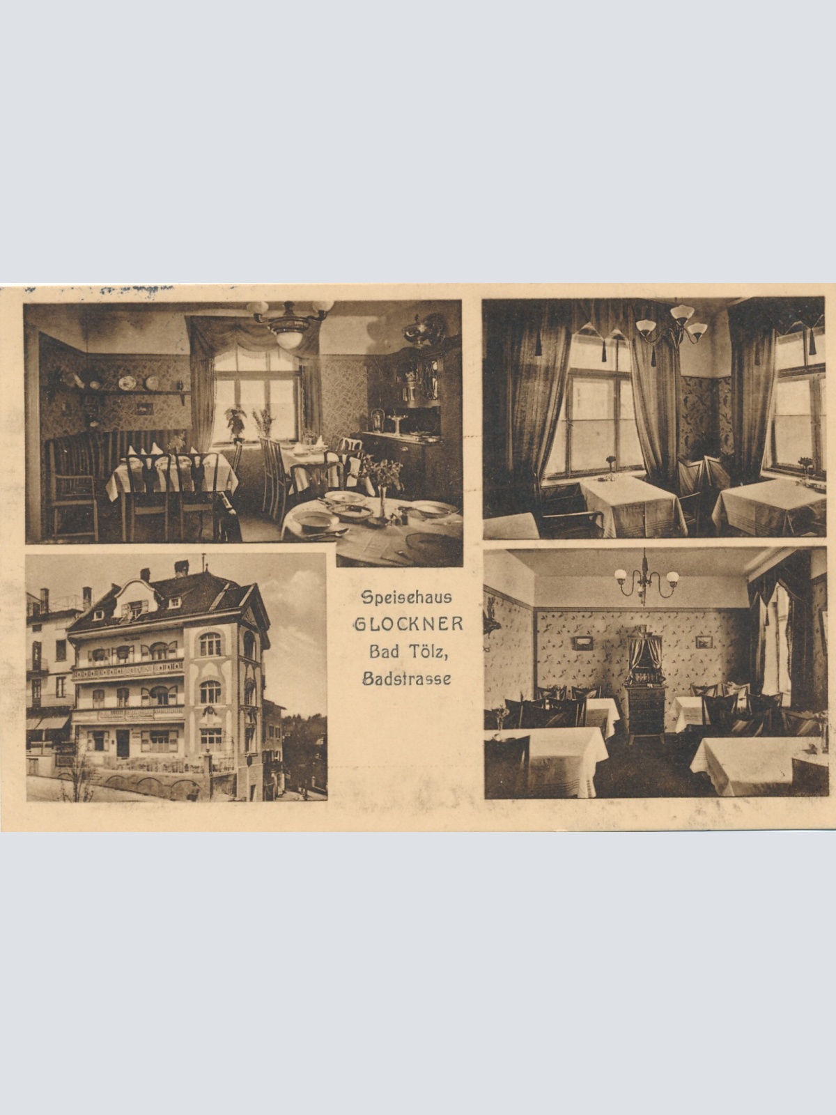 AK, Speisehaus Glockner, Bad Tölz, Badstraße, Bayern (S1442)
