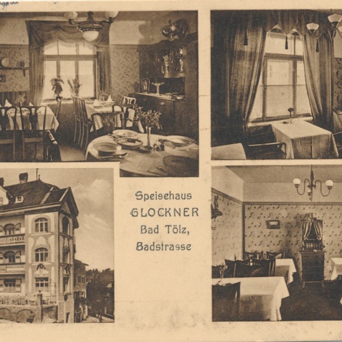 AK, Speisehaus Glockner, Bad Tölz, Badstraße, Bayern (S1442)