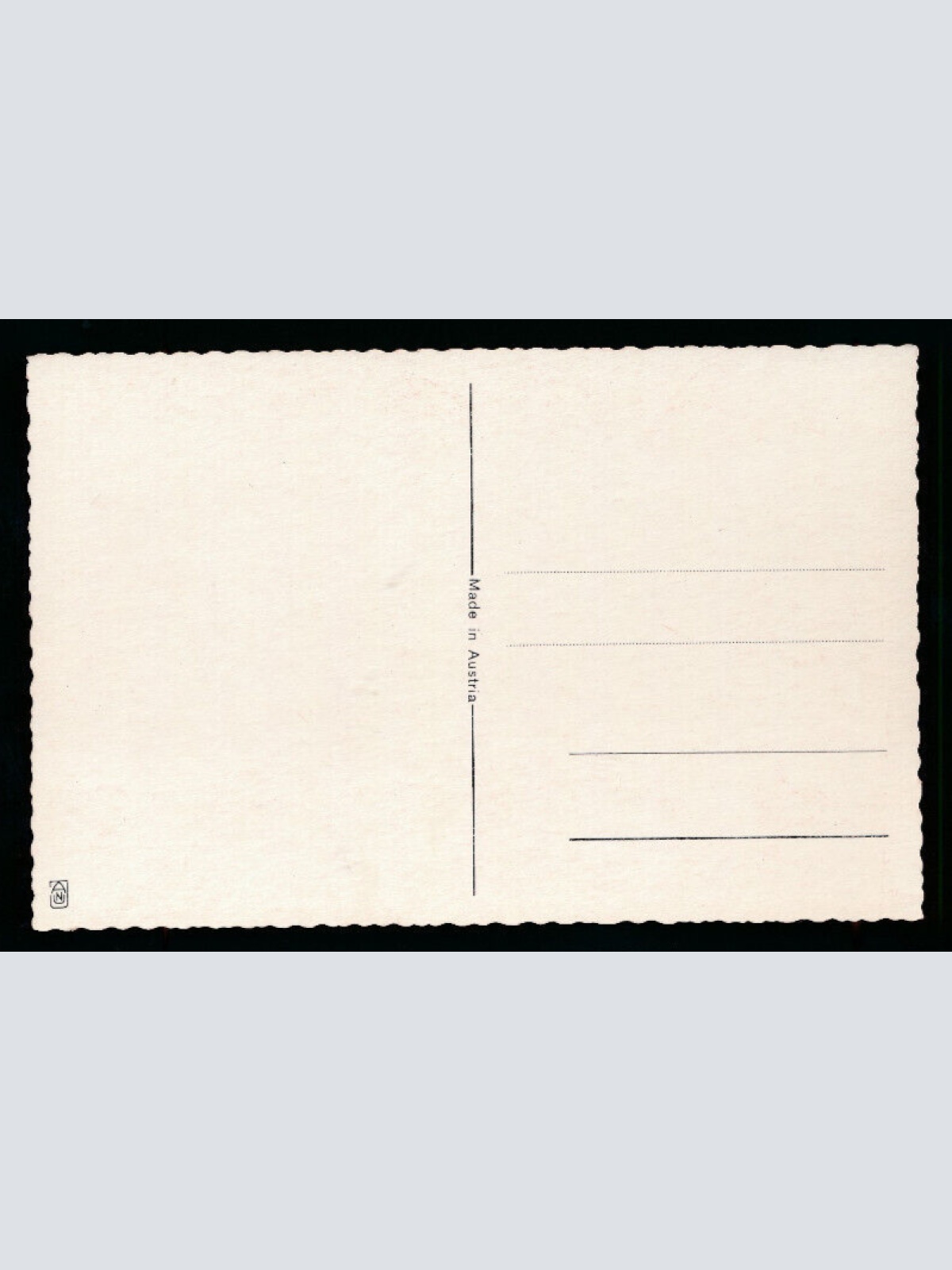 AK Gruß vom Krampus vor Nikolos Maske fürchtet sich (5671)