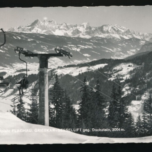 AK aus der Flachau Grieskar - Sesselift Salzburg (5315)
