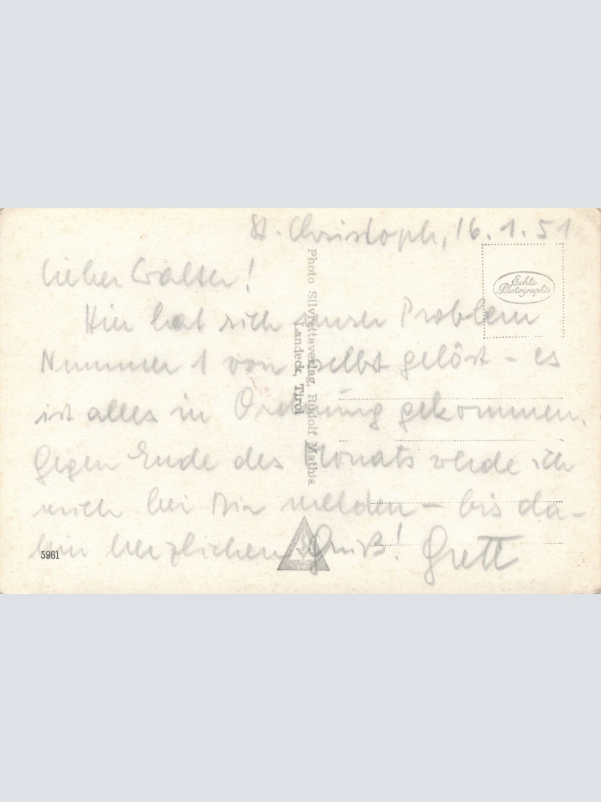 AK, Sankt Christoph am Arlberg, Tirol (S1378)