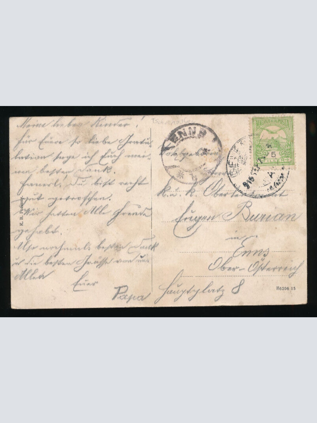 AK aus Pozsony - Pressburg Tschechoslowakei (5438)