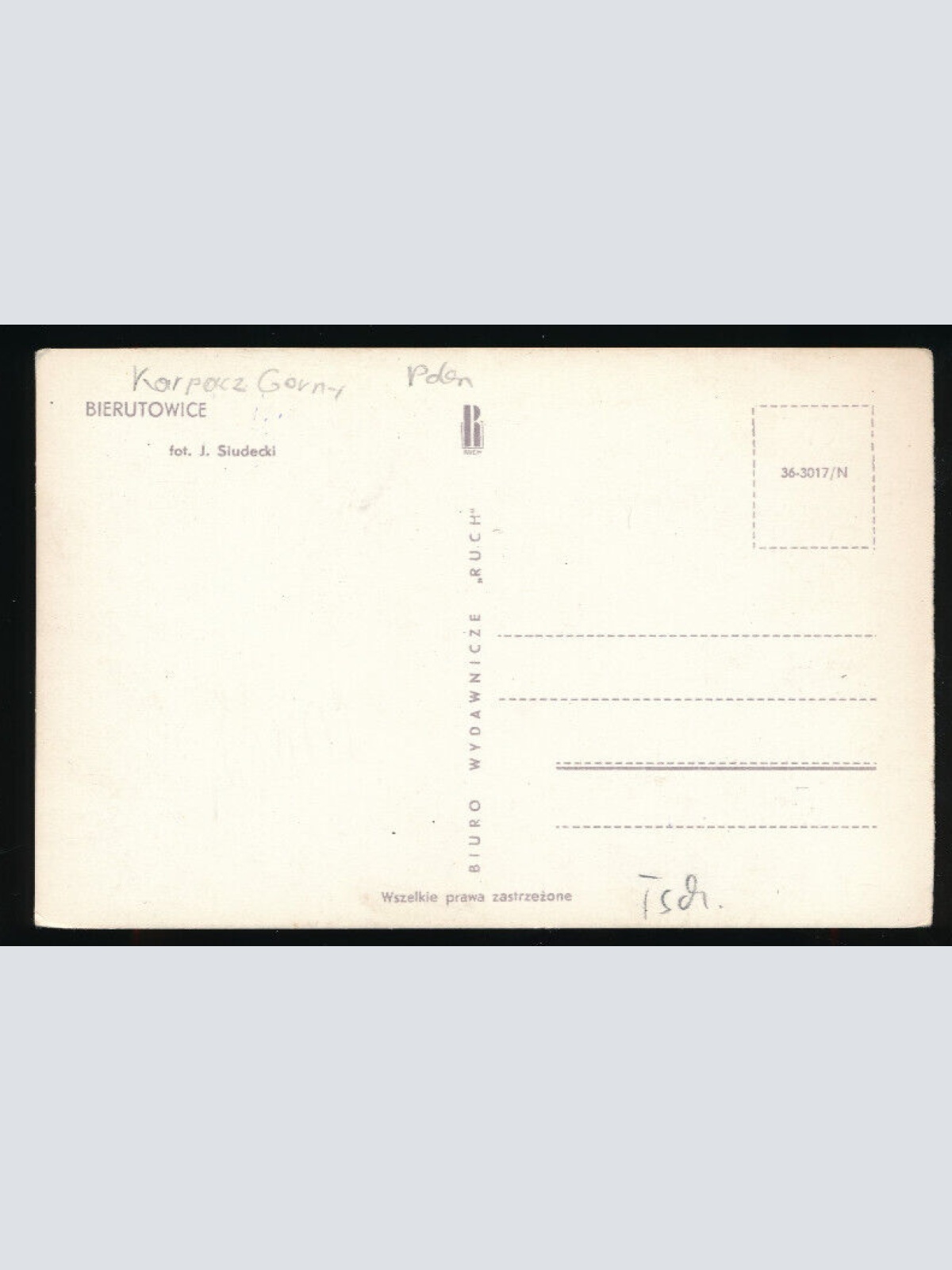 AK aus Bierutowice - Karpacz Gorny Winterkarte Polen (5437)