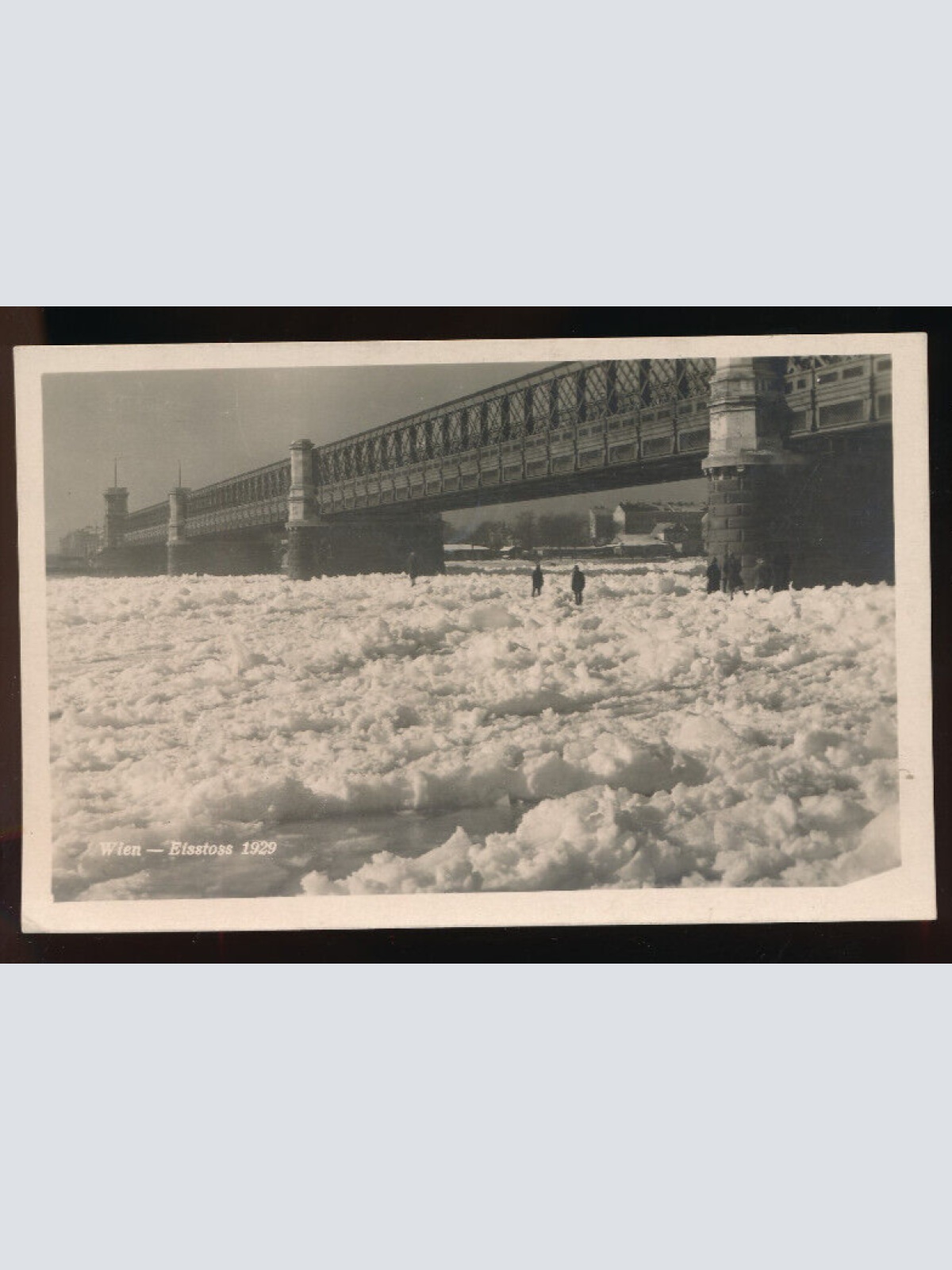 AK aus Wien Eisstoss 1929 (5485)