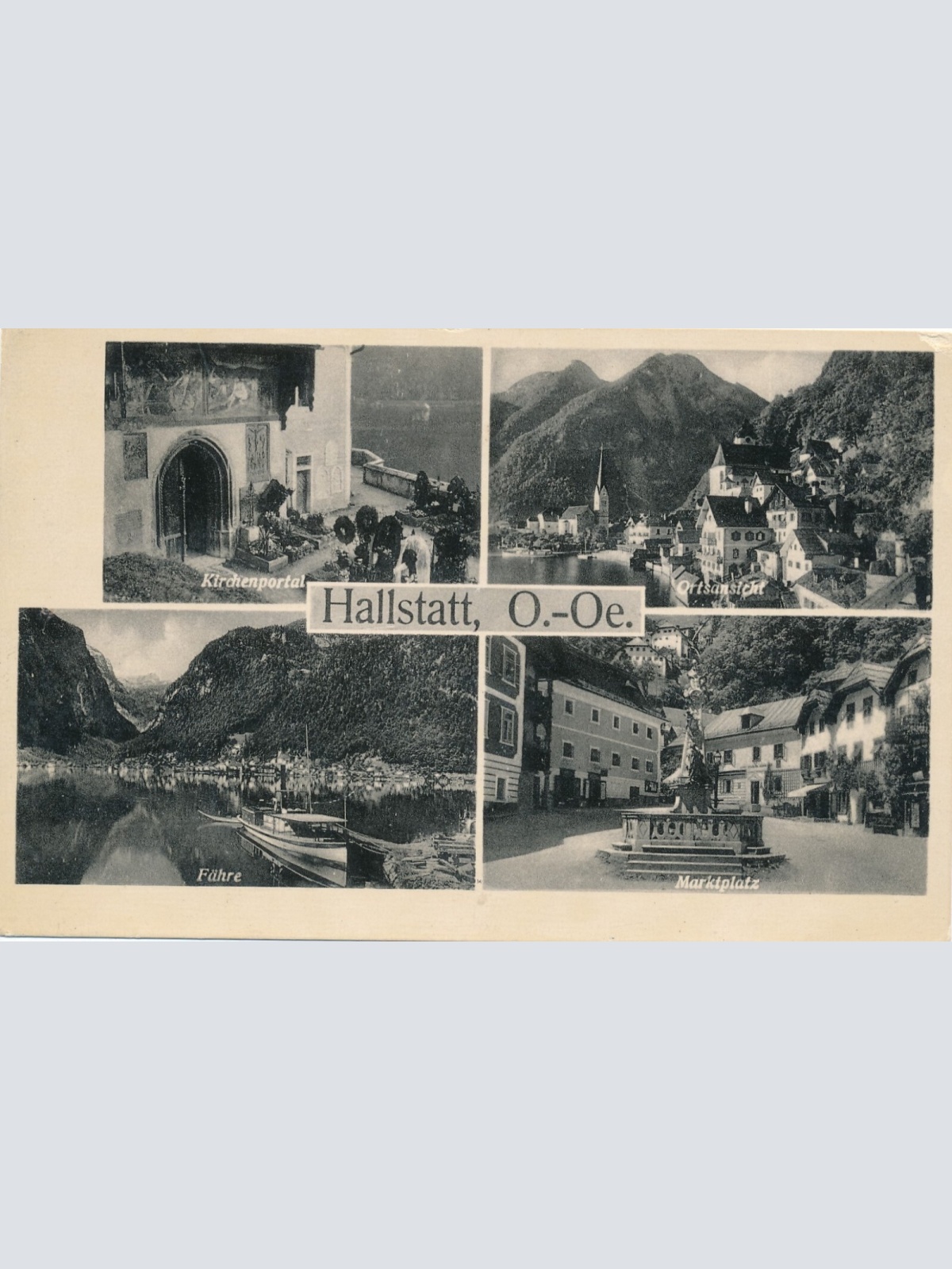 AK, Hallstatt, Oberösterreich, Marktplatz (S1382)