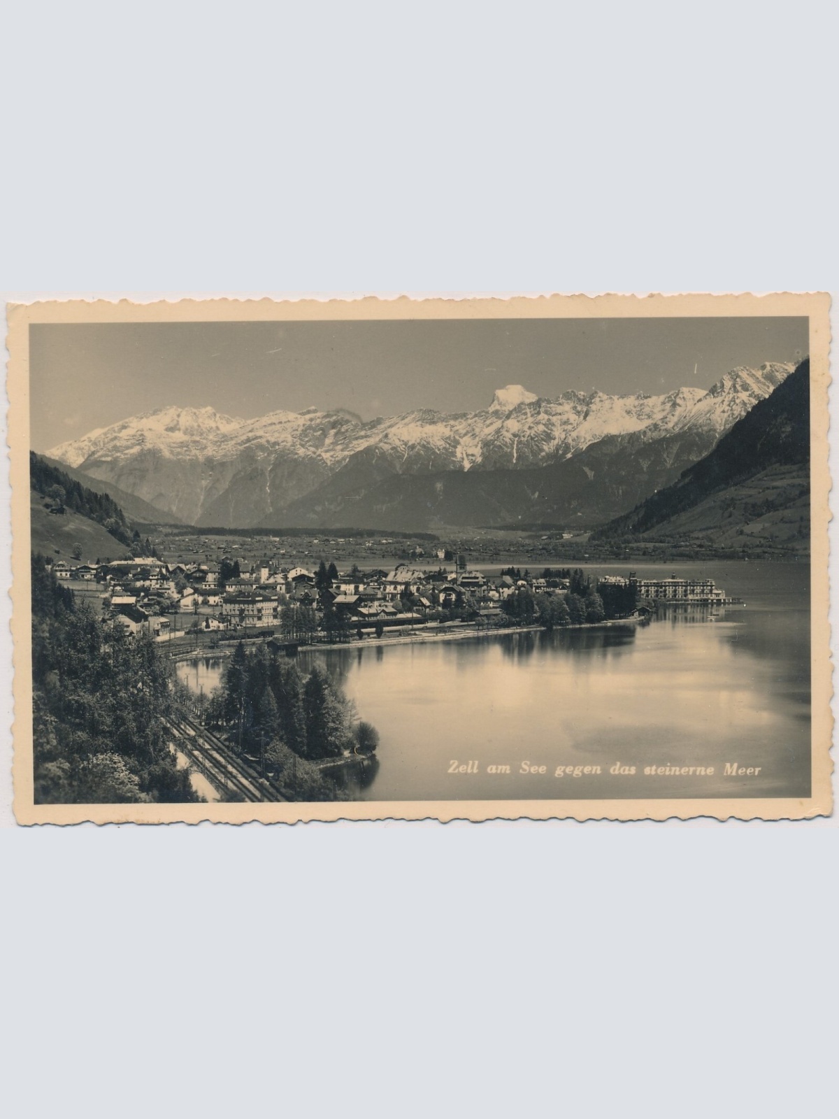AK, Zell am See gegen das steinere Meer, Salzburg (S1389)