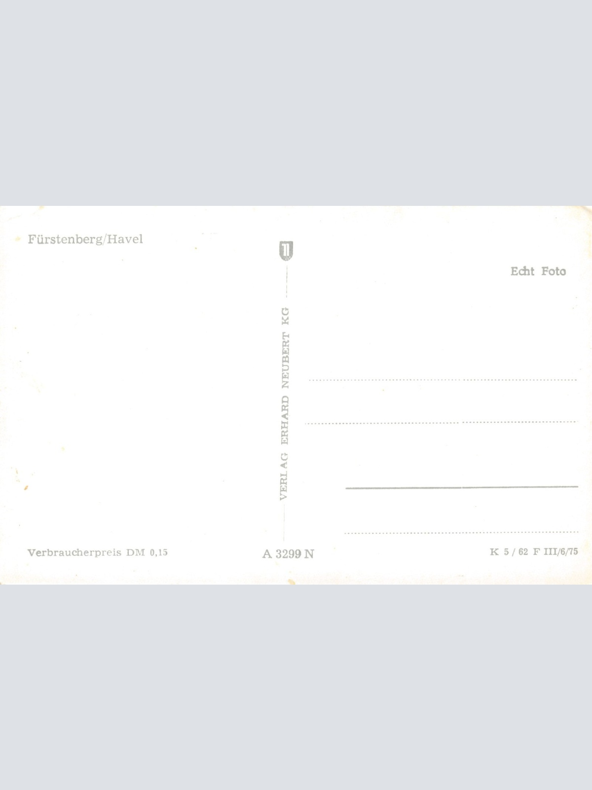 AK, Fürstenberg, Havel, Brandenburg (S1496)