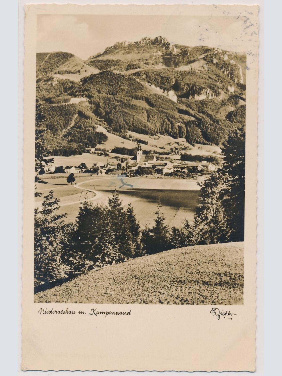 AK, Niederaschau m. Kampenwand, Bayern (S1498)