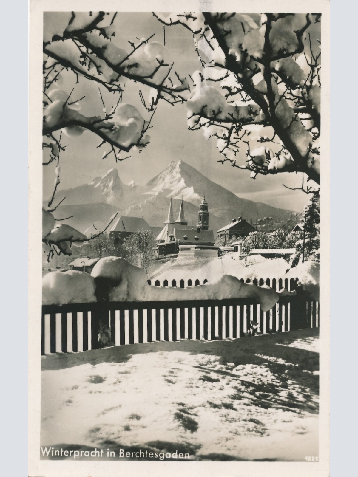 AK, Winterpracht in Berchtesgaden, Bayern (S1491)