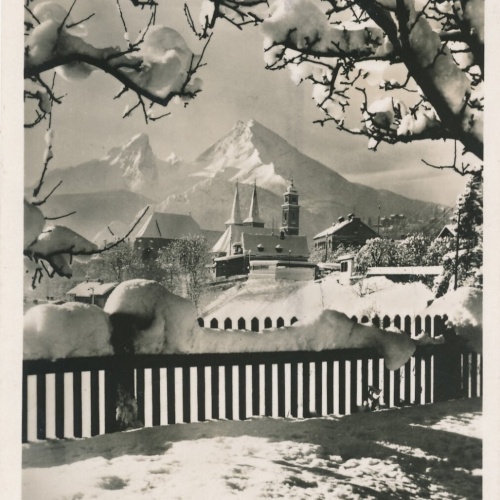 AK, Winterpracht in Berchtesgaden, Bayern (S1491)