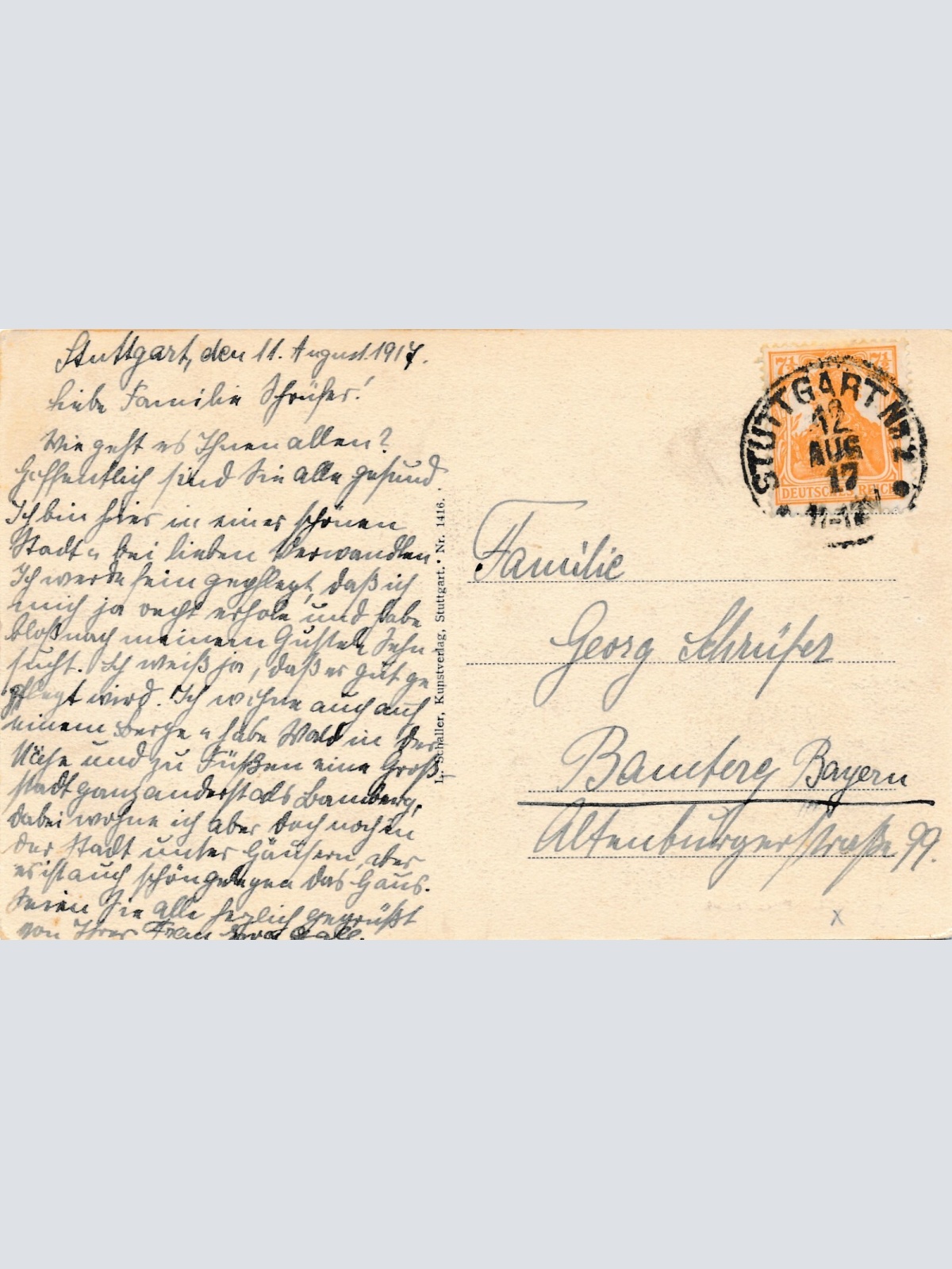 AK, Stuttgart, Baden-Württemberg (S1481)