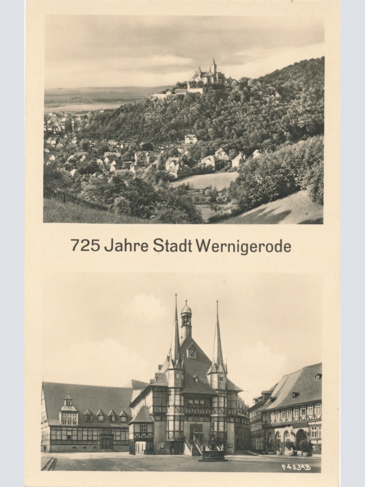 AK, 725 Jahre Stadt Wernigerode, Sachsen-Anhalt (S1483)