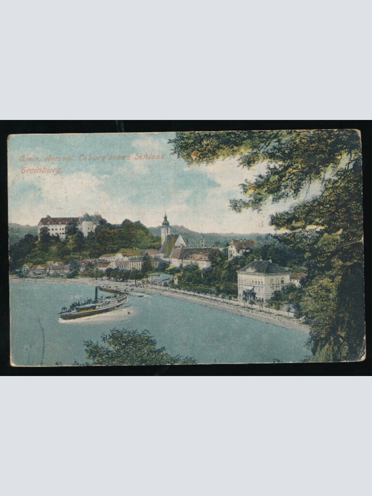 AK aus Grein mit Schloss Greinburg Oberösterreich (5721)