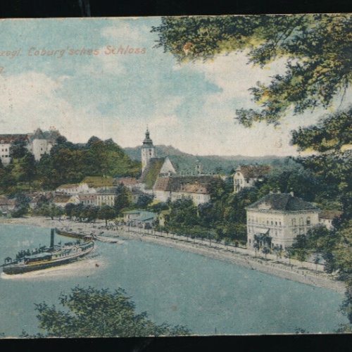 AK aus Grein mit Schloss Greinburg Oberösterreich (5721)